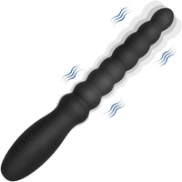 Vibrating Anal Beads Butt Plug Adult Sex Toys for Men Women Couples, Rechargeable Anal Plug Bullet Vibrator Waterproof G-spot Stimulator Male Prostate Massager, Silicone Anal Dildo for Beginners