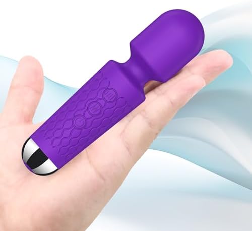 Mini Handheld Massager 20 Speeds 8 Modes Waterproof Purple