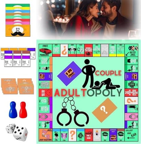 Couples Board Game Date Night Fun Card Game for Adults Set