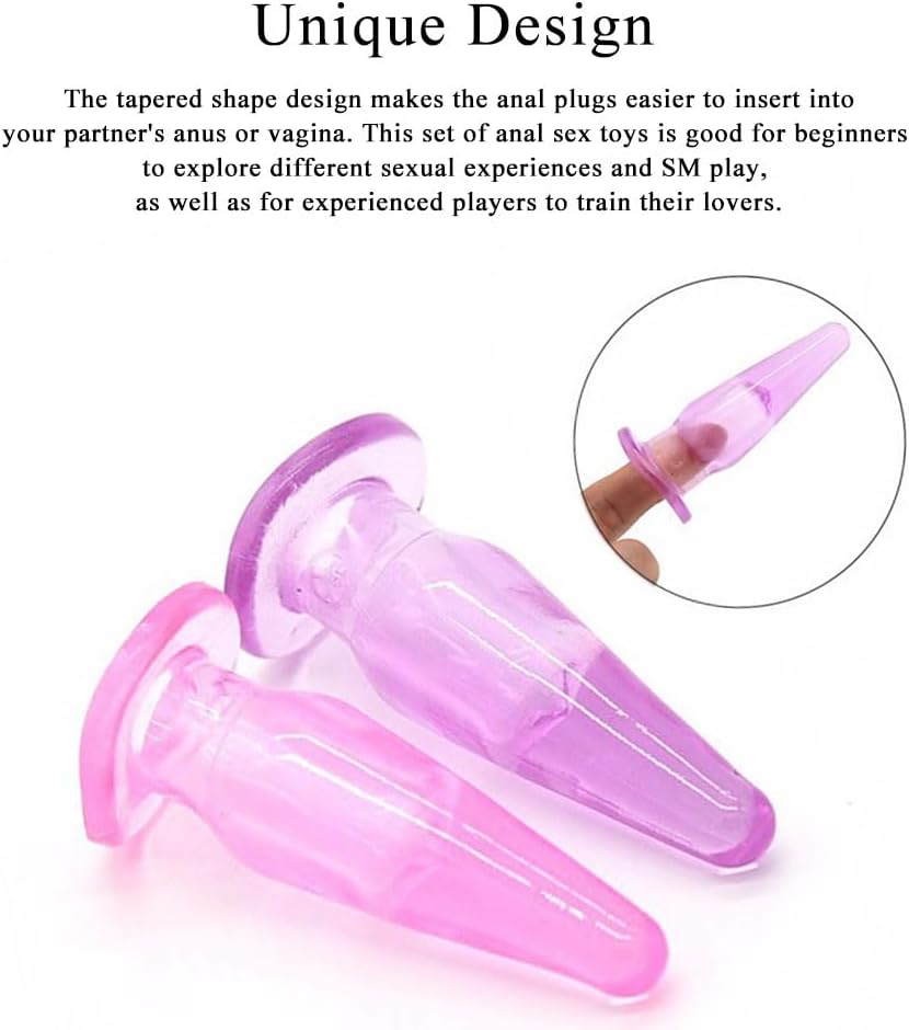 Finger Anal Plug Sleeves Silicone G Spot Stimulator Set