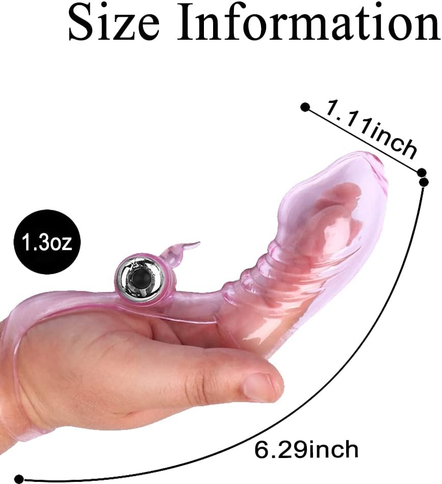 Finger Vibrator Sleeve Clitoral G Spot Massager Bullet Toy