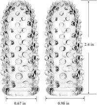 2Pcs Adult Finger Vibrator Accessories, Finger Sleeve Finger Cots Finger Condoms Vagina Clitoral Nipple G-Spot Stimulator Anal Sex Toys for Adults Women Men Couples