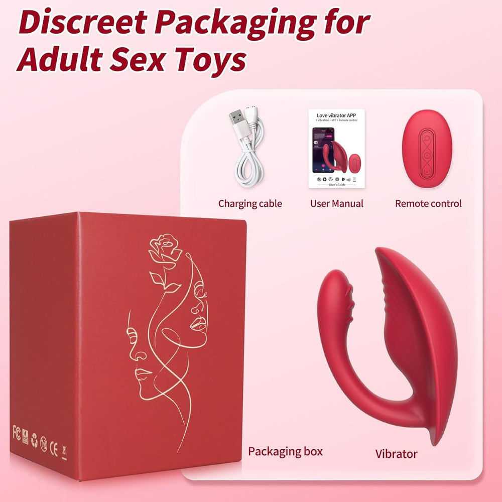 Remote Control Couples Vibrator Wearable 9 Modes Massager Pro