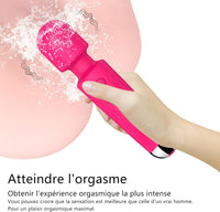 Waterproof Wand Massager 8 Speeds 20 Modes Rechargeable Pro