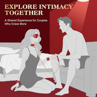 Premium Restraint Kit Adjustable Cuffs Blindfold Set Red 10P