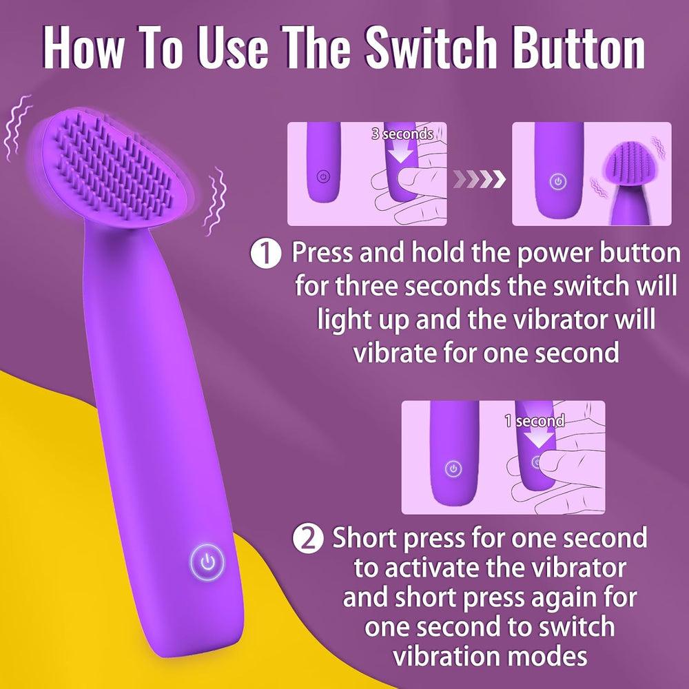 Adult Sex Toys Vibrator Wand,Mini Bullet Vibrators with 10 Vibration Modes,Female Wand Vibrator for Penis Vulva Clitoral Stimulator,Sexual Pleasure Tools for Women Couples,Adult Sex Toys & Games