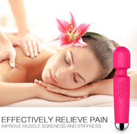 Waterproof Wand Massager 8 Speeds 20 Modes Rechargeable Pro