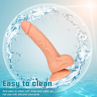 Realistic Dildo 7.3 Inch Suction Cup Silicone G Spot Toy