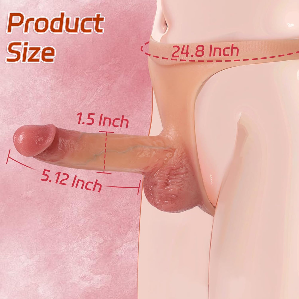 Strap-On Dildo Harness Silicone Wearable High Elasticity Toy