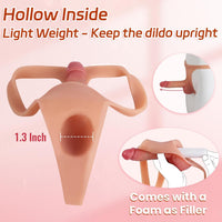 Strap-On Dildo Harness Silicone Wearable High Elasticity Toy