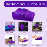 Inflatable Sex Position Pillow Curved Support Couples Cushion