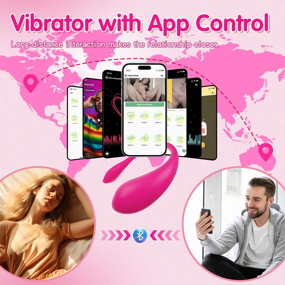 Wearable Bluetooth Vibrator App Control 9 Modes Massager Pro