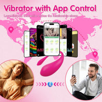 Wearable Bluetooth Vibrator App Control 9 Modes Massager Pro
