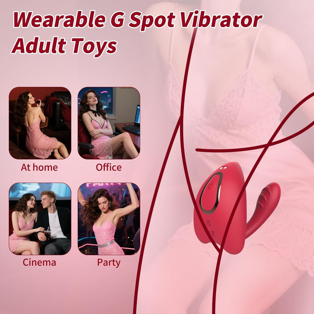 Remote Control Couples Vibrator Wearable 9 Modes Massager Pro