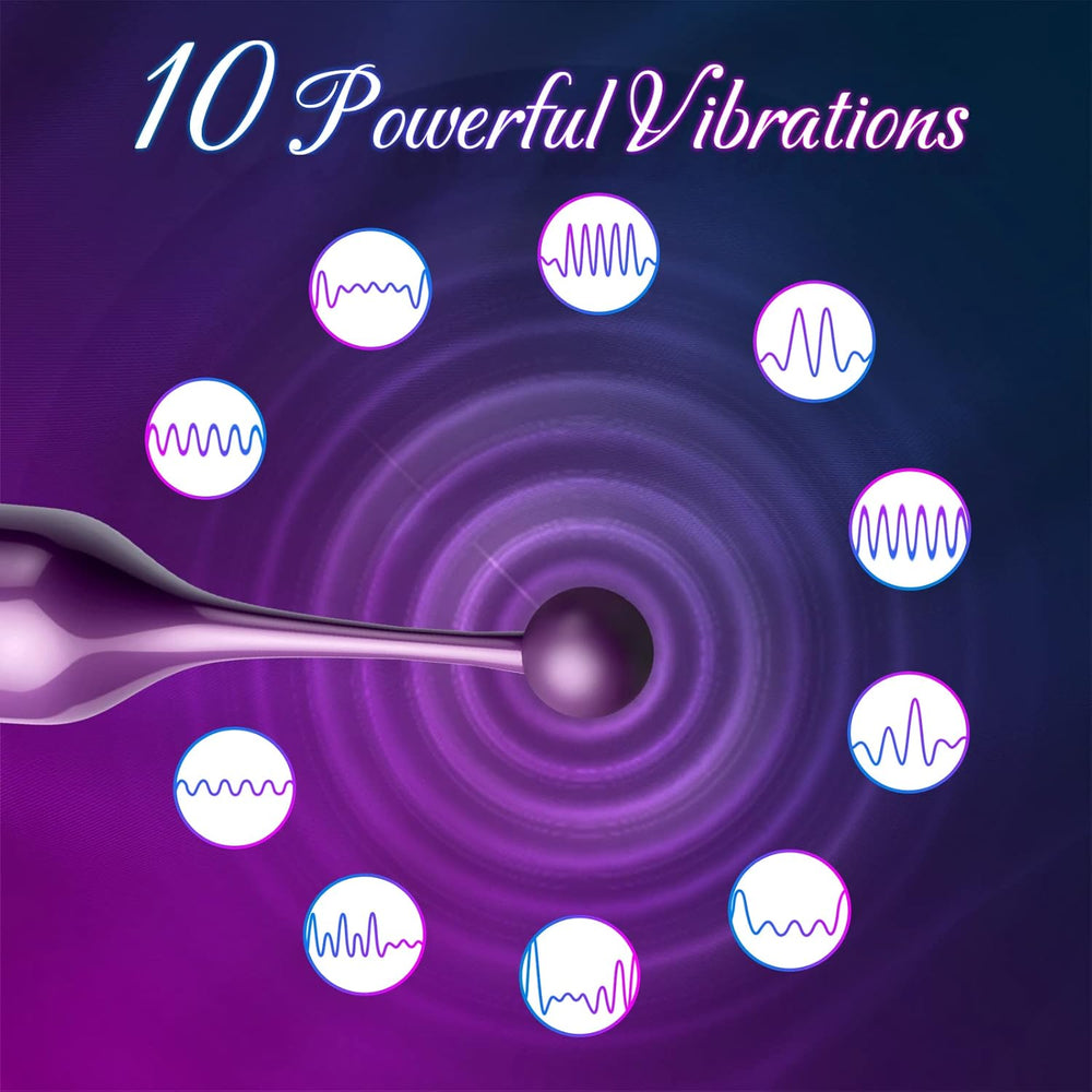 Rechargeable Bullet Vibrator 10 Modes Quiet Personal Massager