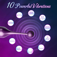Rechargeable Bullet Vibrator 10 Modes Quiet Personal Massager