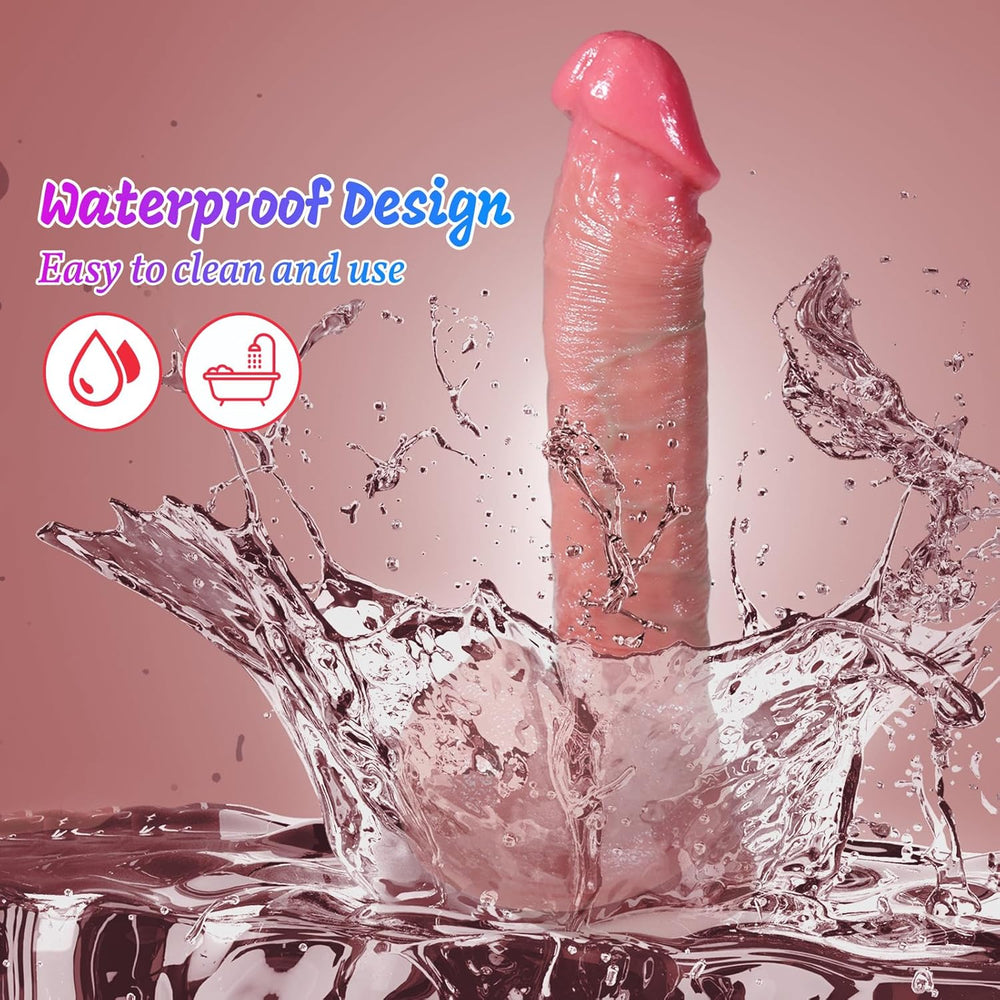 Thrusting Vibrating Dildo Silicone Suction Cup G Spot Toy
