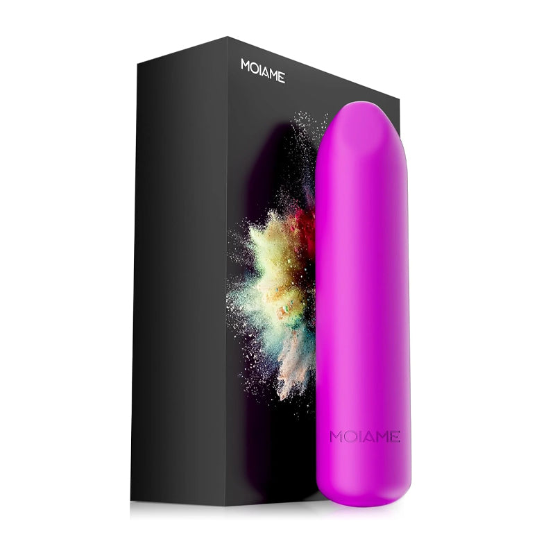 Mini Bullet Vibrator 10 Modes Waterproof Rechargeable Purple